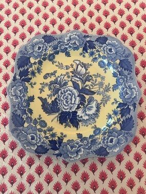 Spode Blue Room Garden Collection British Flowers Poppy Plate